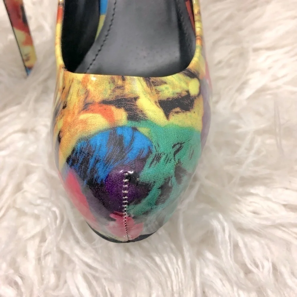 STEVE MADDEN - BRIGHTLY COLORED PLATFORM PUMPS‎ - S5